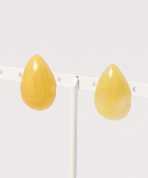 tone(トーン)の「【lea.acc*maamee*】しずくマーブルシンプルピアス(ピアス(両耳用)・レディース・イエロー/ブルー/グリーン/ベージュ/グリーン系その他/ホワイト/ブラック/ボルドー・FREE)」の7枚目の写真