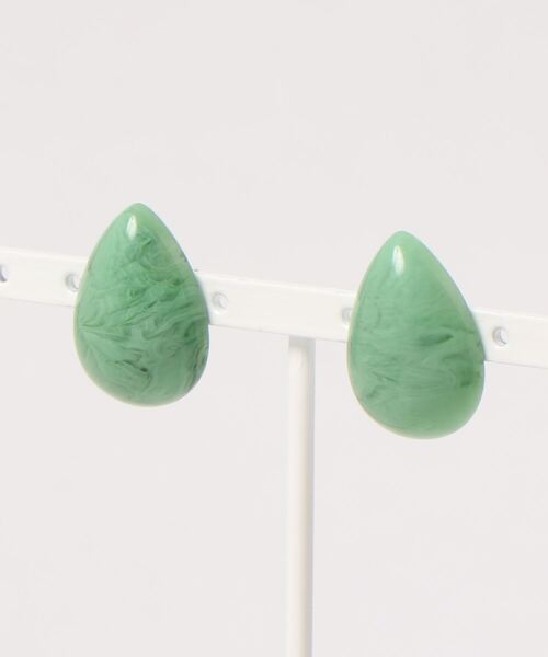 tone(トーン)の「【lea.acc*maamee*】しずくマーブルシンプルピアス(ピアス(両耳用)・レディース・イエロー/ブルー/グリーン/ベージュ/グリーン系その他/ホワイト/ブラック/ボルドー・FREE)」の1枚目の写真
