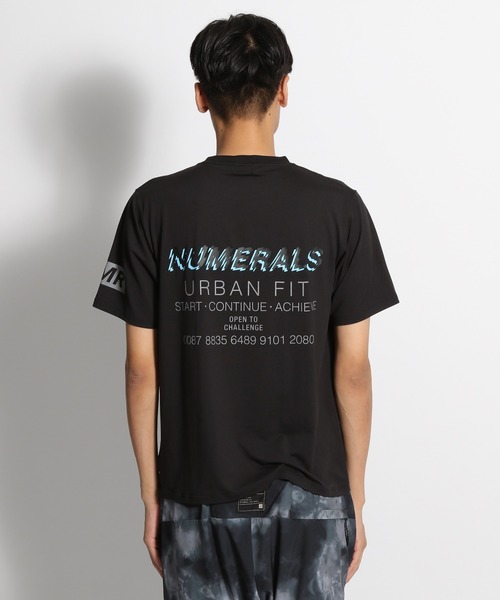 セール トップス And ニコアンド のファッション Numerals アクティブｔシャツ Tシャツ カットソー Niko