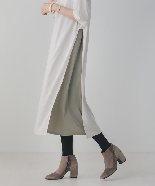 Bou Jeloud(ブージュルード)の「サイドスリットインナーセットワンピース(ワンピース・レディース・オフホワイト/ブルー・38)」の19枚目の写真