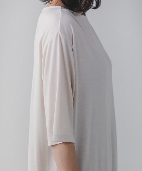 Bou Jeloud(ブージュルード)の「サイドスリットインナーセットワンピース(ワンピース・レディース・オフホワイト/ブルー・38)」の9枚目の写真