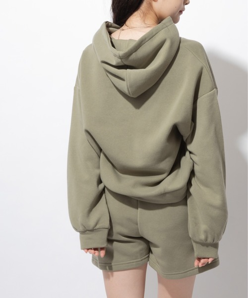 Mysa&Liina（ミーサリーナ）の「パーカー＋ショートパンツSETUP（ルームウェア/パジャマ・レディース・ベージュ/サックスブルー/グリーン/ラベンダー/ピンク/オフホワイト/ブラック/ブラウン/ピンクベージュ・M/L）」の17枚目の写真