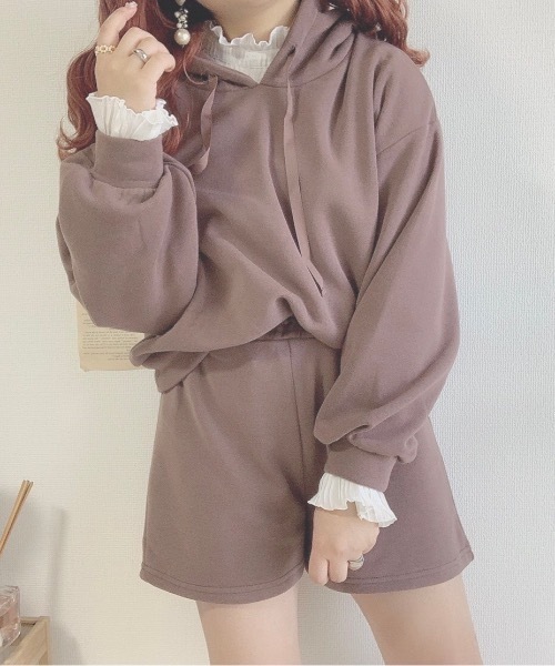 【 ⭕️】nekomimiパーカー&ショートパンツセット 新品未使用✨️ セール】パーカー＋ショートパンツSETUP（ルームウェア/パジャマ