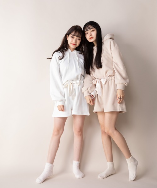 【 ⭕️】nekomimiパーカー&ショートパンツセット 新品未使用✨️ ねこみみショート丈パーカー– A AM STUDIO