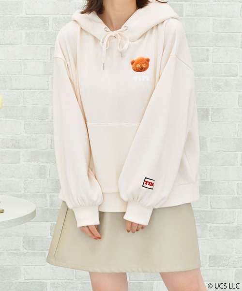 PairPair（ペアペア）の「ミミ付きティムフーディー（パーカー・レディース・ベージュ/アイボリー・FREE）」の8枚目の写真