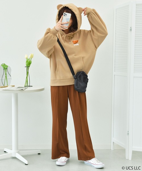 PairPair（ペアペア）の「ミミ付きティムフーディー（パーカー・レディース・ベージュ/アイボリー・FREE）」の20枚目の写真