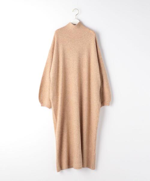 green label relaxing（グリーンレーベルリラクシング）の「CFC ボリューム スリーブ ボトル ネック ワンピース（ワンピース・レディース・ダークグレー/ベージュ/モカ・FREE）」の13枚目の写真