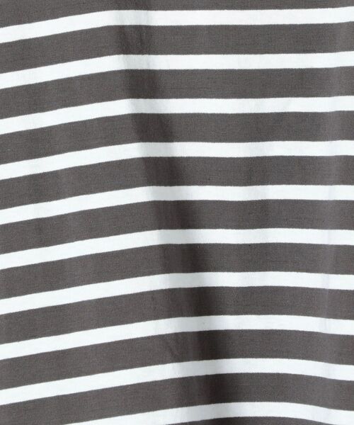 Le Minor(ルミノア)の「【SHIPS any別注】Le minor: ボーダー TEE◇(Tシャツ/カットソー・レディース・チャコールグレー/ネイビー/ピンク/グリーン・ONE SIZE)」の20枚目の写真