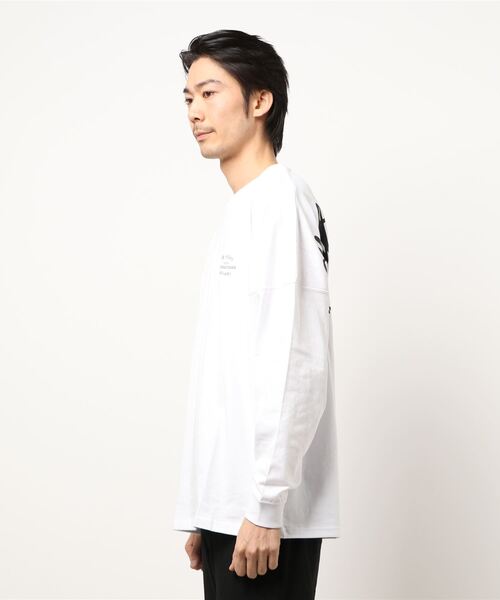 NO WAY(ノーウェイ)の「/バックプリントドルマンスリーブTシャツ/(Tシャツ/カットソー・メンズ・ホワイト/ブラック/ベージュ・MEDIUM/LARGE)」の4枚目の写真