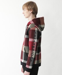 BLACK LABELチェック柄パーカー LL シャドークレストブリッジチェックカラミパーカー