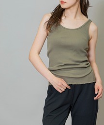 コットンリブタンクトップ