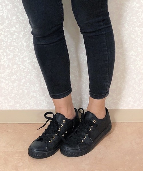 attagirl(アタガール)の「コーティング素材で濡れにくく汚れにくい ローカットスニーカー(スニーカー・レディース・ブラック/チャコールグレー・L/M/S)」の5枚目の写真