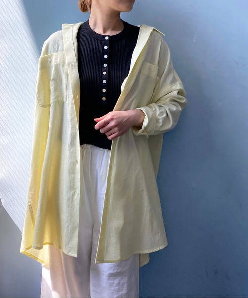 PICCIN（ピッチン）の「ヘンリーネックニット（ニット/セーター・レディース・チャコールグレー/ブラック/ベージュ・M）」の16枚目の写真