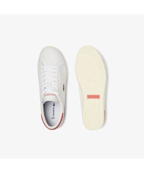 LACOSTE(ラコステ)の「メンズ POWERCOURT 0721 1(スニーカー・メンズ・ホワイト/ホワイト×グリーン/ホワイト×ピンク・25.5cm/26.5cm/28.5cm/25.0cm/26.0cm/27.0cm/28.0cm)」の10枚目の写真