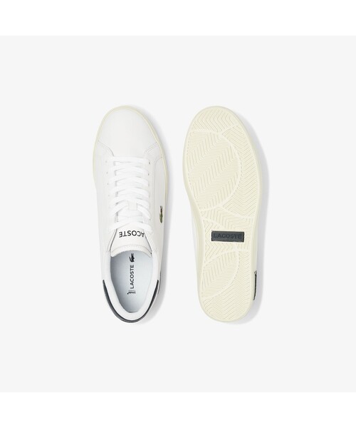 LACOSTE(ラコステ)の「メンズ POWERCOURT 0721 1(スニーカー・メンズ・ホワイト/ホワイト×グリーン/ホワイト×ピンク・25.5cm/26.5cm/28.5cm/25.0cm/26.0cm/27.0cm/28.0cm)」の5枚目の写真