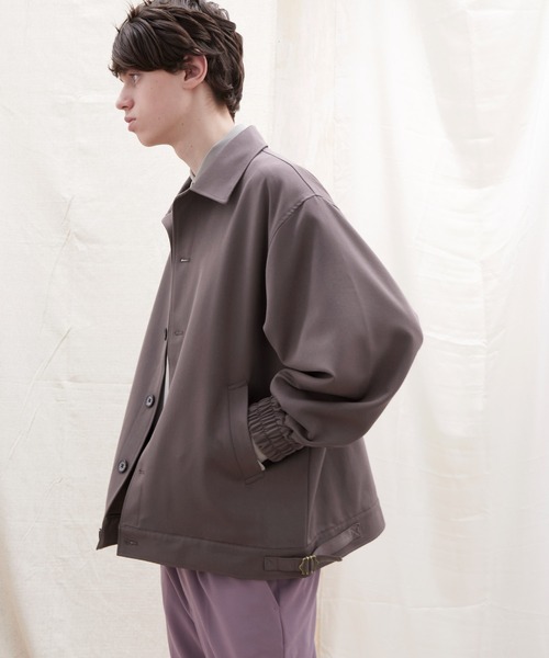 EMMA CLOTHES(エマクローズ)の「TRストレッチ オーバーサイズ ルーズスリーブ ブルゾン【EMMA CLOTHES/エマクローズ】(ブルゾン・メンズ・ブラック/スモークグレー/ブルー系その他/チャコール/ブラウン系その他/ベージュ系その他・FREE)」の3枚目の写真