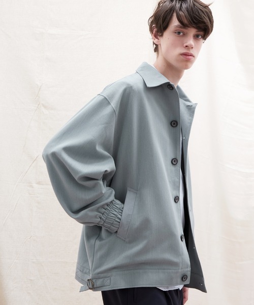 EMMA CLOTHES(エマクローズ)の「TRストレッチ オーバーサイズ ルーズスリーブ ブルゾン【EMMA CLOTHES/エマクローズ】(ブルゾン・メンズ・ブラック/スモークグレー/ブルー系その他/チャコール/ブラウン系その他/ベージュ系その他・FREE)」の6枚目の写真
