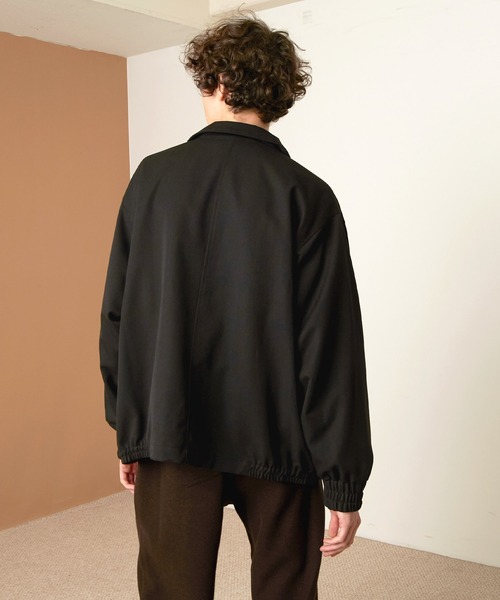 EMMA CLOTHES(エマクローズ)の「TRストレッチ オーバーサイズ ルーズスリーブ ブルゾン【EMMA CLOTHES/エマクローズ】(ブルゾン・メンズ・ブラック/スモークグレー/ブルー系その他/チャコール/ブラウン系その他/ベージュ系その他・FREE)」の9枚目の写真