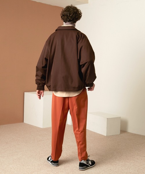 EMMA CLOTHES(エマクローズ)の「TRストレッチ オーバーサイズ ルーズスリーブ ブルゾン【EMMA CLOTHES/エマクローズ】(ブルゾン・メンズ・ブラック/スモークグレー/ブルー系その他/チャコール/ブラウン系その他/ベージュ系その他・FREE)」の22枚目の写真