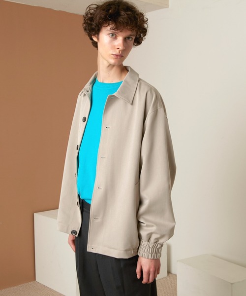 EMMA CLOTHES(エマクローズ)の「TRストレッチ オーバーサイズ ルーズスリーブ ブルゾン【EMMA CLOTHES/エマクローズ】(ブルゾン・メンズ・ブラック/スモークグレー/ブルー系その他/チャコール/ブラウン系その他/ベージュ系その他・FREE)」の15枚目の写真