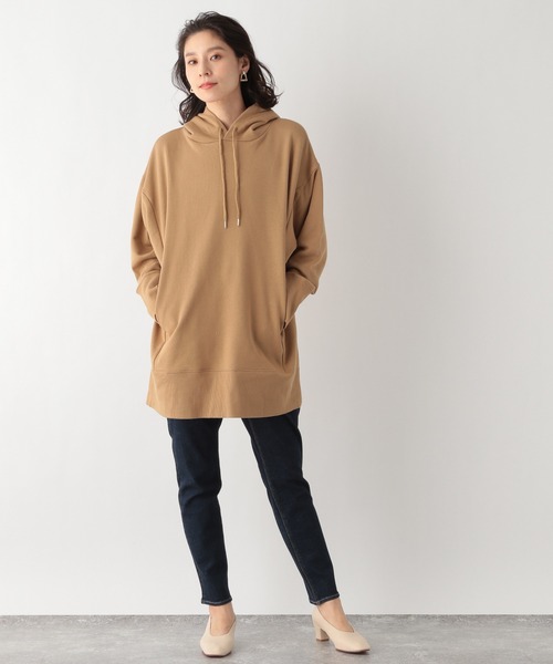 LEPSIM（レプシィム）の「軽やかチュニックパーカー 932959（パーカー・レディース・ブラック/キャメル/グレイッシュベージュ・FREE）」の6枚目の写真