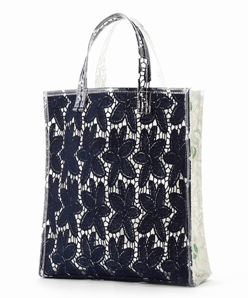 Casselini（キャセリーニ）の「レーストート（トートバッグ・レディース・アイボリー/クリーム/ブルー系その他/グリーン・FREE）」の15枚目の写真