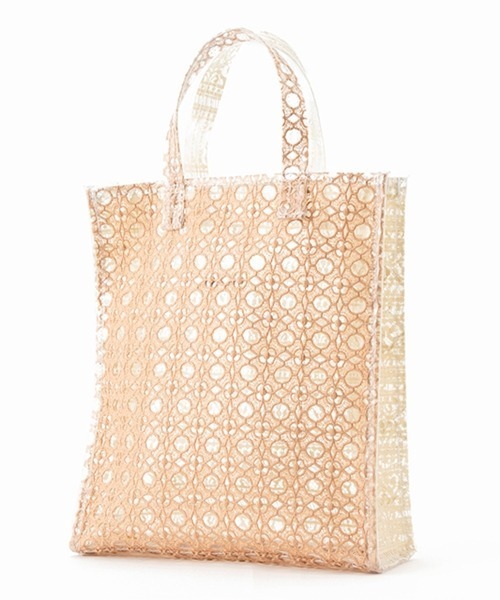 Casselini（キャセリーニ）の「レーストート（トートバッグ・レディース・アイボリー/クリーム/ブルー系その他/グリーン・FREE）」の8枚目の写真