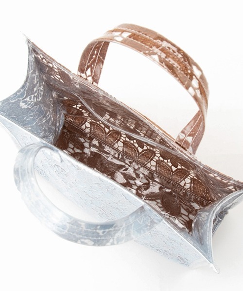 Casselini（キャセリーニ）の「レーストート（トートバッグ・レディース・アイボリー/クリーム/ブルー系その他/グリーン・FREE）」の16枚目の写真