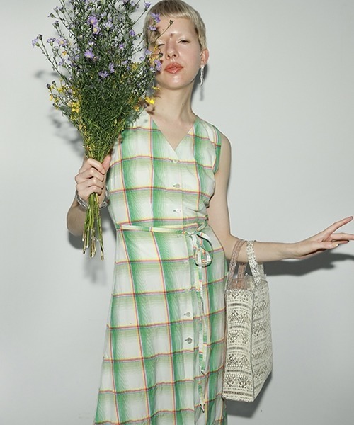 Casselini（キャセリーニ）の「レーストート（トートバッグ・レディース・アイボリー/クリーム/ブルー系その他/グリーン・FREE）」の21枚目の写真