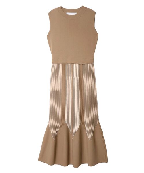 LAGUNAMOON（ラグナムーン）の「バイカラーラインニットワンピース（ワンピース・レディース・ベージュ/ブラック/ブルー・SMALL/MEDIUM）」の18枚目の写真