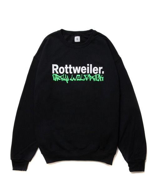 ROTTWEILER(ロットワイラー)の「TAGGING.SWEATER(スウェット)」|ブラック