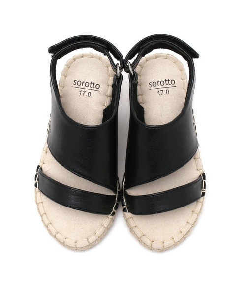 SOROTTO(ソロット)の「【ママとお揃い】斜めストラップのジュートサンダル(サンダル・キッズ・ホワイト/ブラック/モカ/ピンク系その他・22.0cm/16.0cm/17.0cm/18.0cm/19.0cm/20.0cm/21.0cm)」の12枚目の写真
