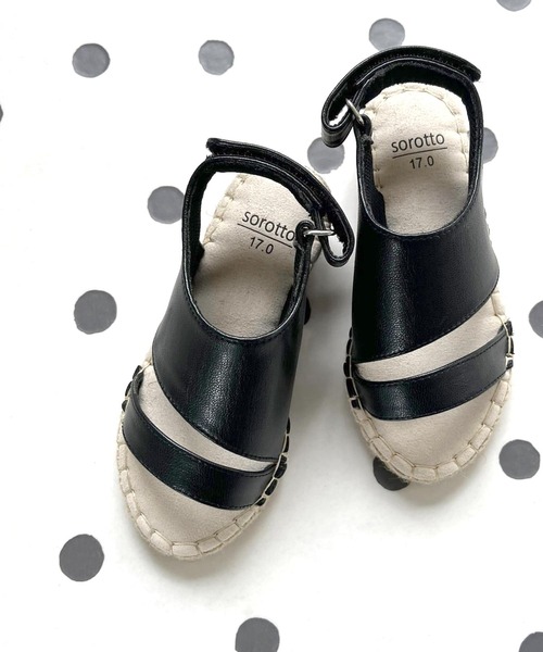 SOROTTO(ソロット)の「【ママとお揃い】斜めストラップのジュートサンダル(サンダル・キッズ・ホワイト/ブラック/モカ/ピンク系その他・22.0cm/16.0cm/17.0cm/18.0cm/19.0cm/20.0cm/21.0cm)」の18枚目の写真