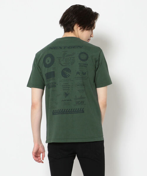 AVIREX（アヴィレックス）の「プリント Tシャツ ネクスト-ジェン/SS PRINT T-SHIRT NEXT-GEN/アヴィレックス/AVIREX（Tシャツ/カットソー・メンズ・ホワイト/ブラック/オリーブ/ブルーグレー・MEDIUM/LARGE/X-LARGE/XX-LARGE）」の4枚目の写真