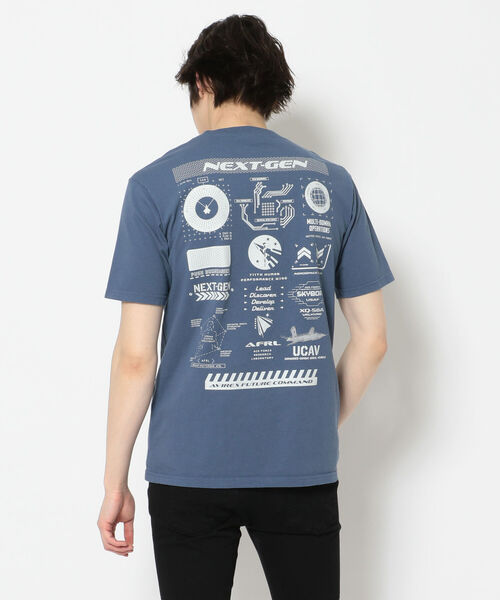 AVIREX（アヴィレックス）の「プリント Tシャツ ネクスト-ジェン/SS PRINT T-SHIRT NEXT-GEN/アヴィレックス/AVIREX（Tシャツ/カットソー・メンズ・ホワイト/ブラック/オリーブ/ブルーグレー・MEDIUM/LARGE/X-LARGE/XX-LARGE）」の3枚目の写真
