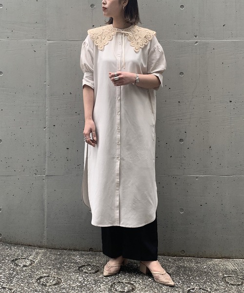 セール Know As As As Know ロングな気分シャツワンピース シャツワンピース Pinky アズノゥアズピンキー のファッション