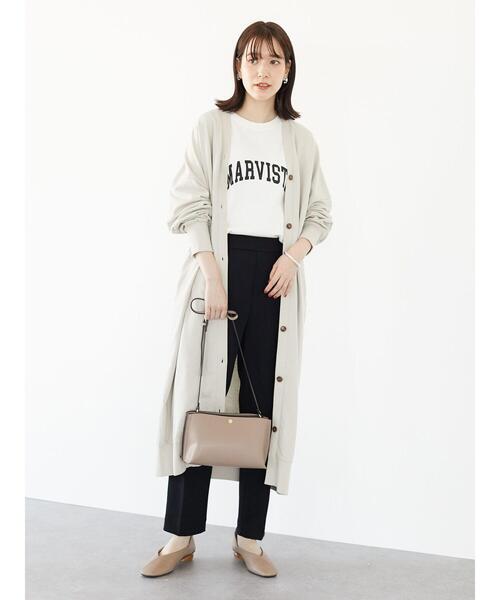 Green Parks(グリーンパークス)の「アーチロゴPtプルオーバー*(Tシャツ/カットソー・レディース・ライトグレー/ブラック/ネイビー/オフホワイト・FREE)」の22枚目の写真