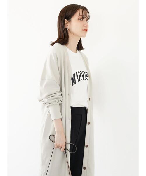 Green Parks(グリーンパークス)の「アーチロゴPtプルオーバー*(Tシャツ/カットソー・レディース・ライトグレー/ブラック/ネイビー/オフホワイト・FREE)」の20枚目の写真