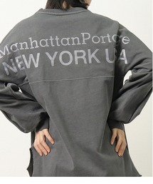 【 Manhattan Portage / マンハッタンポーテージ 】 ロングスリーブ スリット プリントTシャツ 21FWMPL065 NSB