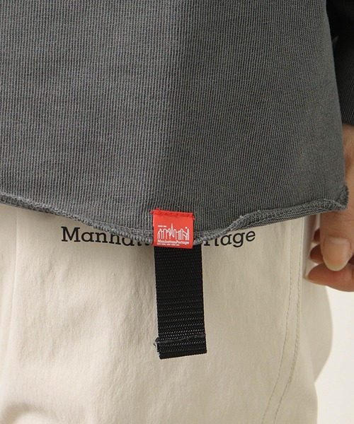 Manhattan Portage(マンハッタンポーテージ)の「【 Manhattan Portage / マンハッタンポーテージ 】 ロングスリーブ スリット プリントTシャツ 21FWMPL065 NSB(Tシャツ/カットソー・レディース・ダークブラウン/チャコール・FREE)」の15枚目の写真