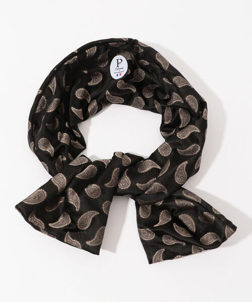 PALOMA GERMAIN シルク ペイズリープリントターバン