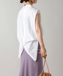 ◇【WEB限定カラーあり】シアーノースリーブシャツ