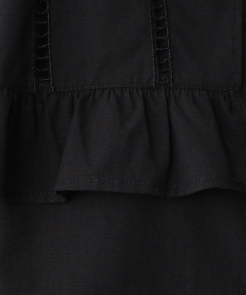 A part by（アパートバイ）の「Coフリルビッグカラーノースリーブブラウス　950394（シャツ/ブラウス・レディース・オフホワイト/ブラック/グリーン・FREE）」の18枚目の写真