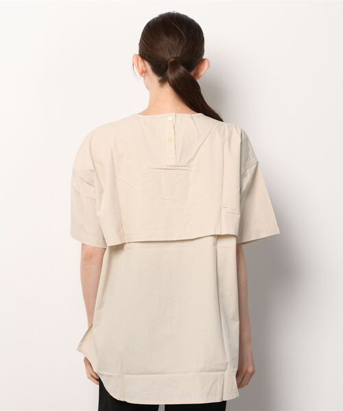 EDWIN（エドウィン）の「EDWIN エドウィン C17 シーセブンティーン クルーバックフェイクレイヤードシャツ（シャツ/ブラウス・レディース・ベージュ・M/L）」の11枚目の写真