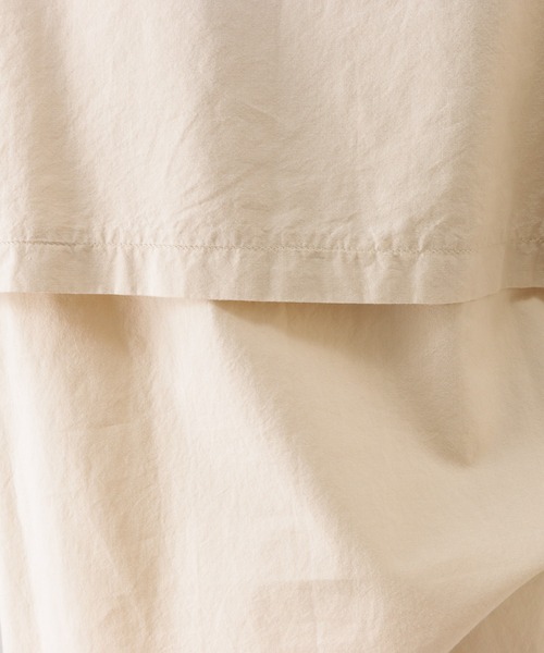 EDWIN（エドウィン）の「EDWIN エドウィン C17 シーセブンティーン クルーバックフェイクレイヤードシャツ（シャツ/ブラウス・レディース・ベージュ・M/L）」の7枚目の写真