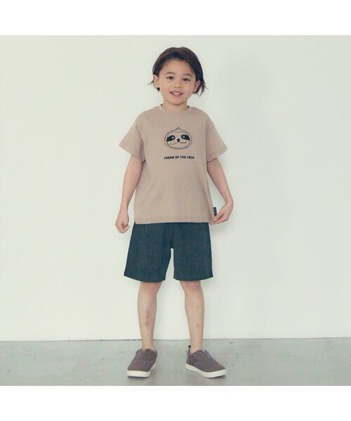 BREEZE（ブリーズ）の「【WEB限定】ゆるアニマルワンマイルウェア（ルームウェア/パジャマ・キッズ・オフホワイト/ベージュ/オレンジ/ブラウン/カーキ・100/120/140/90/130/80/110）」の6枚目の写真