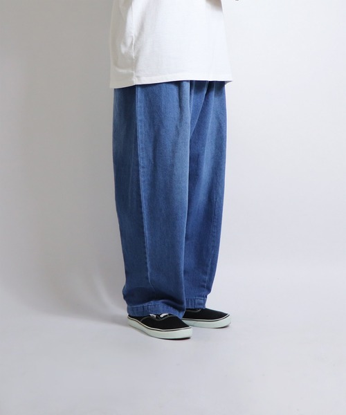 ILL'S（イルズ）の「ILL'S / イルズ デニムワイドパンツ（デニムパンツ・メンズ・ネイビー/ブルー/ブルー系その他/グレー・M/L）」の21枚目の写真