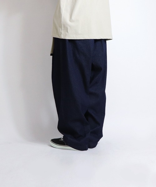 ILL'S（イルズ）の「ILL'S / イルズ デニムワイドパンツ（デニムパンツ・メンズ・ネイビー/ブルー/ブルー系その他/グレー・M/L）」の8枚目の写真