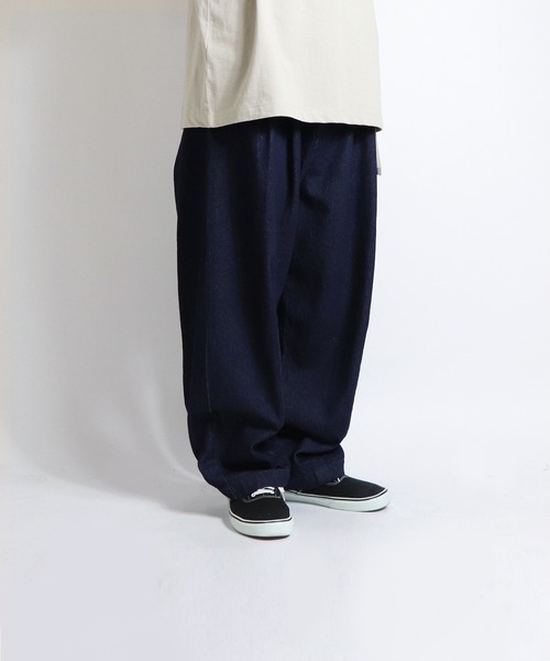 ILL'S（イルズ）の「ILL'S / イルズ デニムワイドパンツ（デニムパンツ・メンズ・ネイビー/ブルー/ブルー系その他/グレー・M/L）」の7枚目の写真