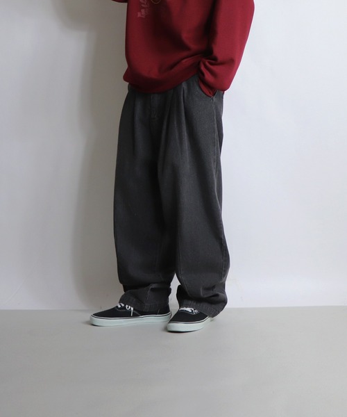 ILL'S（イルズ）の「ILL'S / イルズ デニムワイドパンツ（デニムパンツ・メンズ・ネイビー/ブルー/ブルー系その他/グレー・M/L）」の17枚目の写真